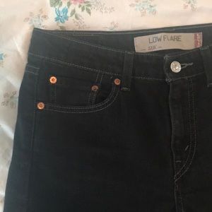 Levi’s black flare jeans